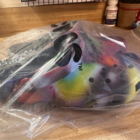 NWT Crocs Black Multi Mens Size 11 - Picture 6 of 6